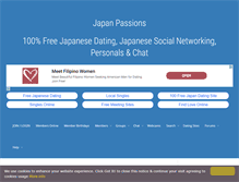 Tablet Screenshot of japanpassions.com